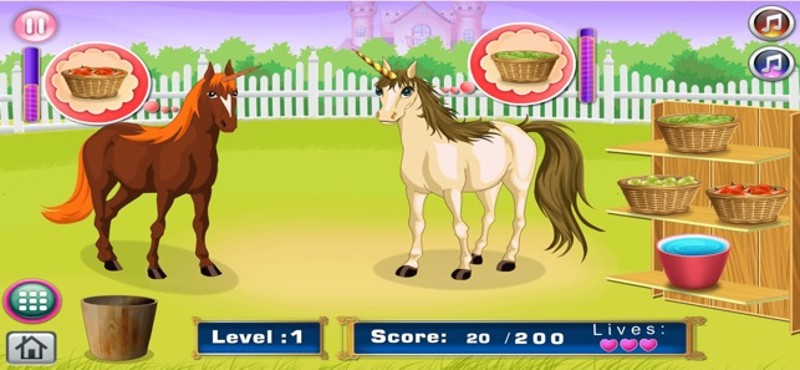 Girl Games, Unicorn and Horse Image