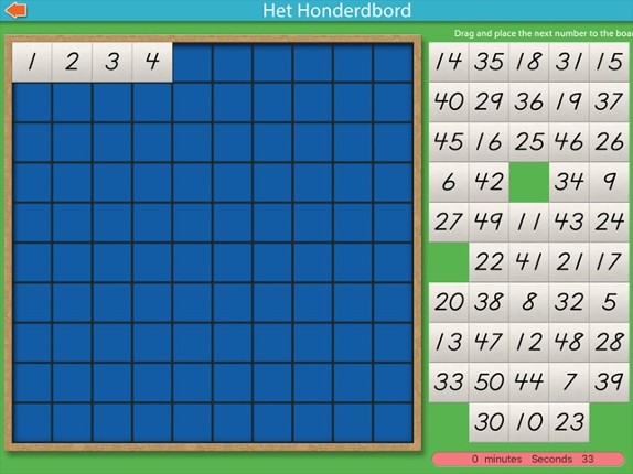 Montessori rekenmaterialen – Het honderdbord Lite screenshot