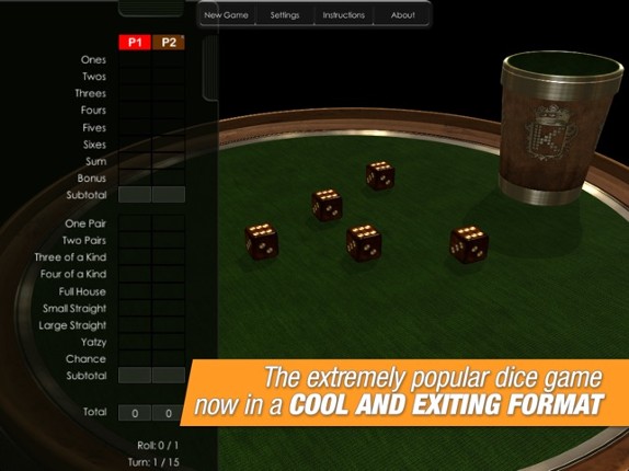Yatzy screenshot