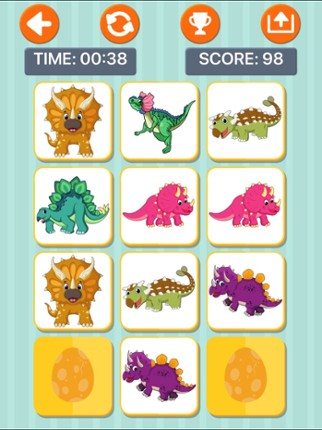 Dinosaur Memory Games for Kids screenshot