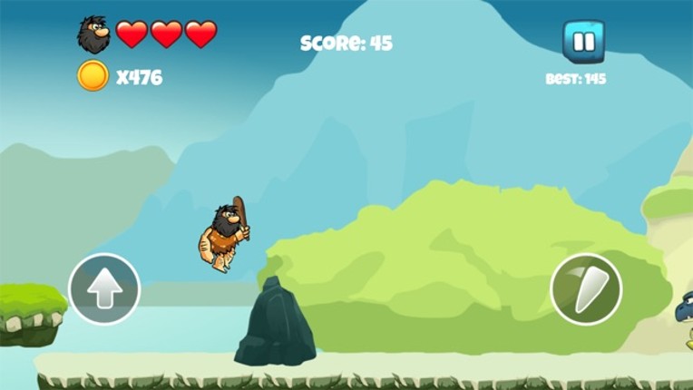 Dinosaur vs Caveman - Dino Hunting Games for Kids screenshot