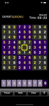 Expert Sudoku screenshot
