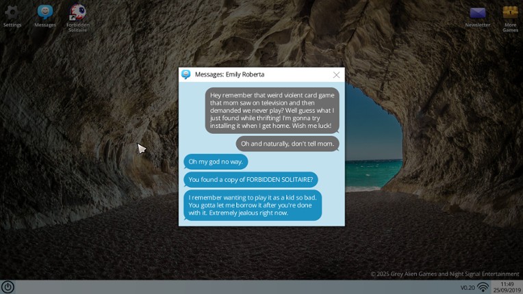 Forbidden Solitaire screenshot