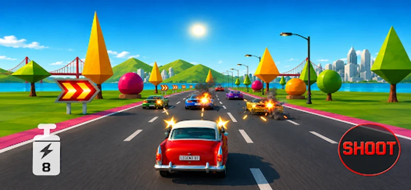 Retro Race Car Racing screenshot