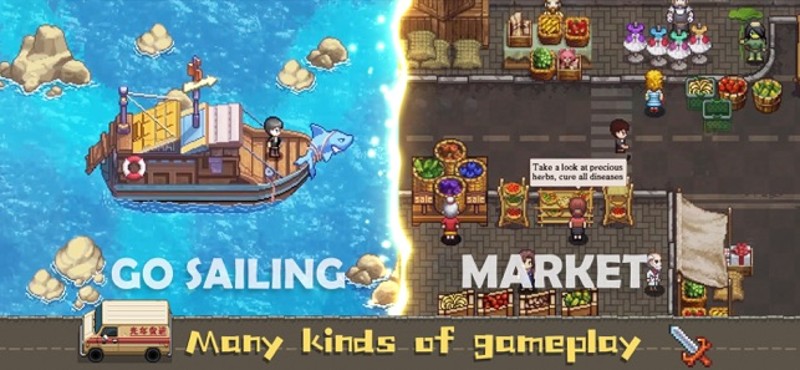 Harvest Town - Pixel Sim RPG Image