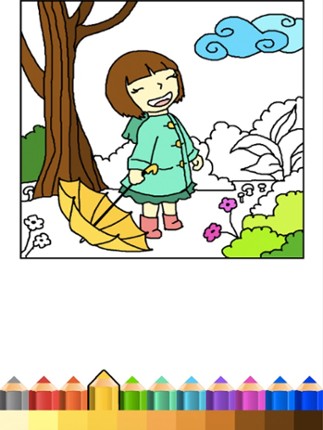 Magic Crayon Painting - The Free Colorful Drawing Cartoon Book Image