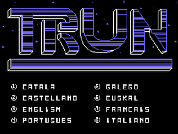 TRUN (MSX) screenshot