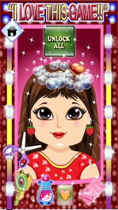 Baby Hair Saloon Makeover - cut, color, wash & create fun different hairstyles for princess free screenshot