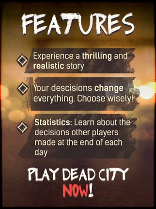 DEAD CITY Text Adventure Lite screenshot