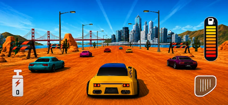 Retro Race Car Racing Image