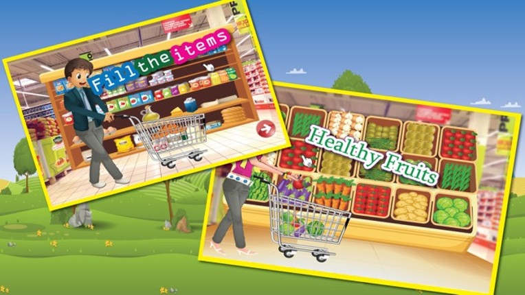 Supermarket boy food shopping - A crazy market cleanup & grocery shop game screenshot