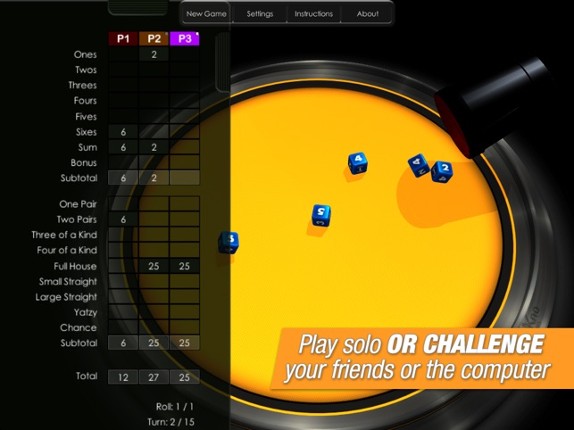 Yatzy screenshot