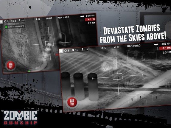 Zombie Gunship: Gun Down Zombies screenshot