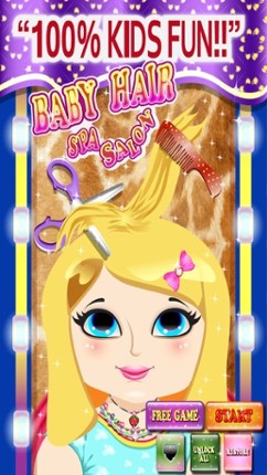 Baby Hair Saloon Makeover - cut, color, wash & create fun different hairstyles for princess free screenshot
