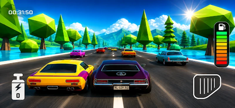 Retro Race Car Racing screenshot