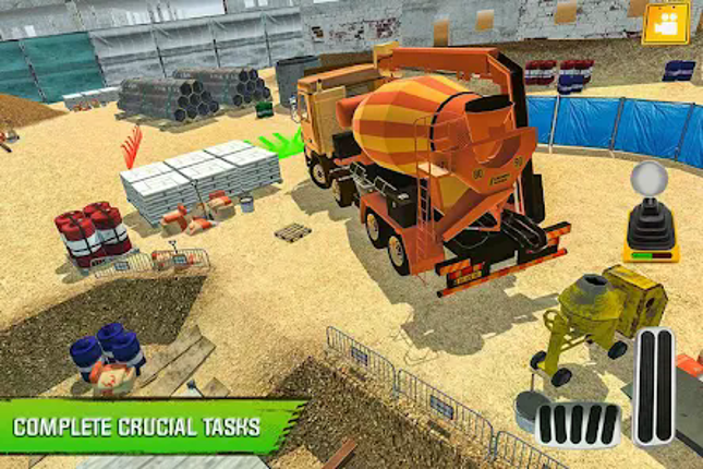 Construction Site Truck Driver Image