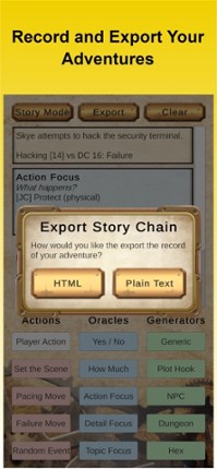 One Page Solo Engine screenshot