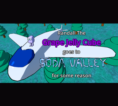 Randall the Grape Jelly Cube goes to Soda Valley for some reason. Image