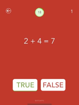 1s Speed Math screenshot