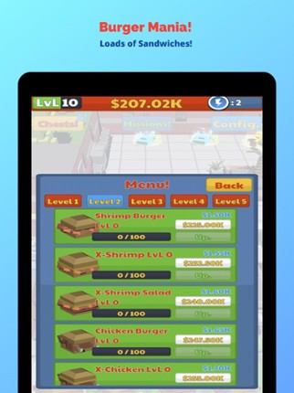 Burger Mania! - Idle Tycoon screenshot