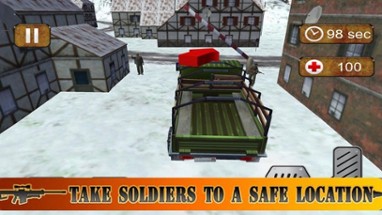 Drive Military Trucker Task 3D Image