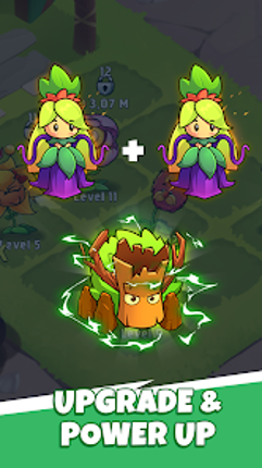 Flower Merge: Zombie Attack screenshot