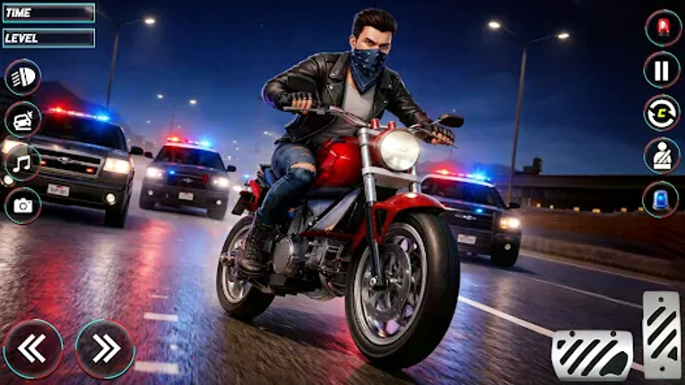 City Police Chase Driving 3D Image