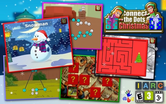 Kids Christmas Connect the Dots Puzzles - educational dot to dot game for preschool children 2+ screenshot