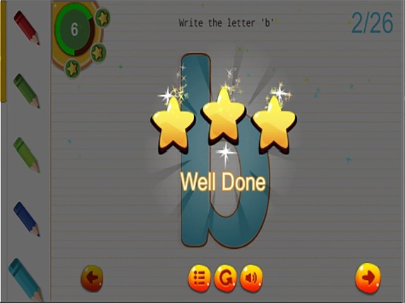 Santa Claus abc Small Alphabets Tracing Learning screenshot