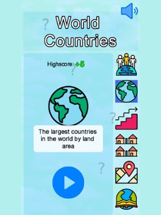World Countries Quiz screenshot