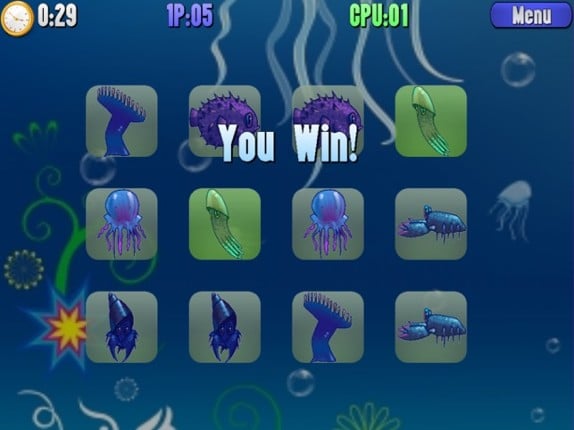 Aquarium Pairs - Fun mind game screenshot