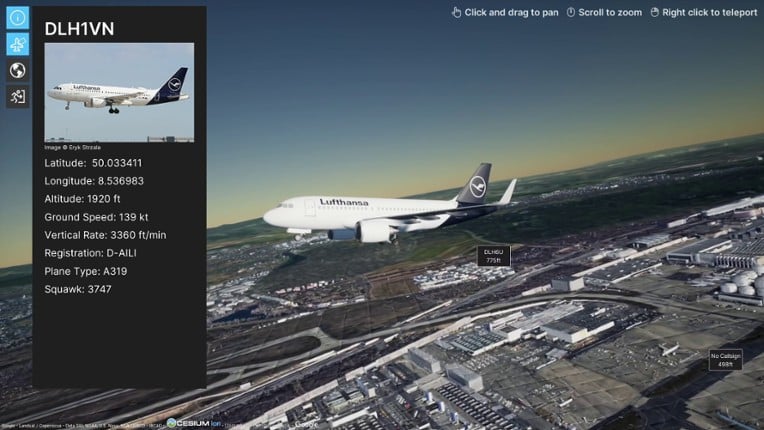 FlightTracker3D screenshot