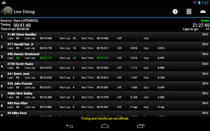 Race Monitor screenshot