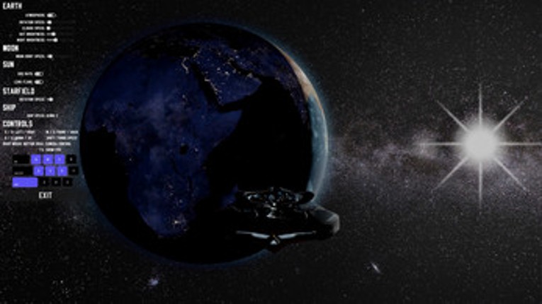 HTML Space Simulation Image