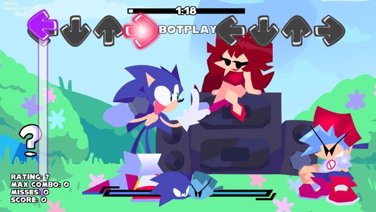 Sonic: Dimensional Funkin' 1.9 screenshot