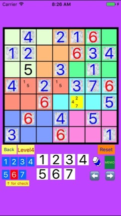 6x6 &amp; 7x7 &amp; 8x8 SUDOKU from Easy to Difficult screenshot