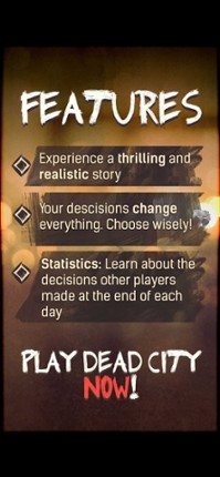 DEAD CITY Text Adventure Lite screenshot