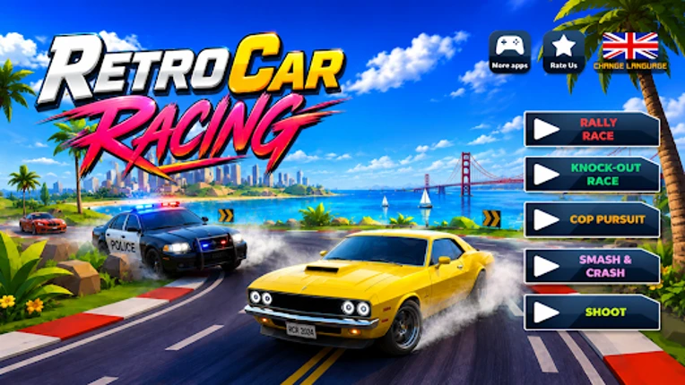 Retro Race Car Racing screenshot