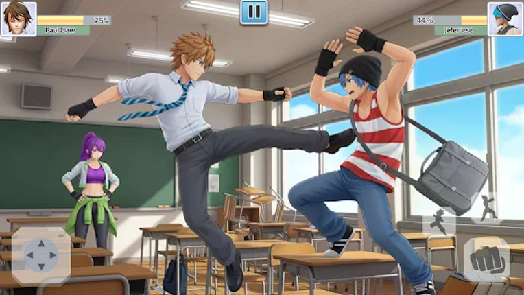 High School Fighting Game Image