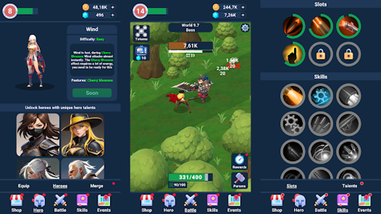 Idle Hero: Clicker Idle RPG screenshot
