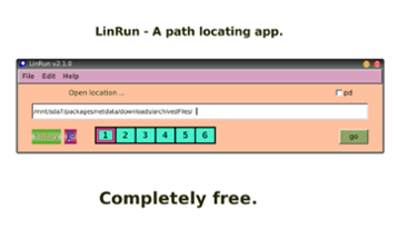 LinRun - The path locating program Image