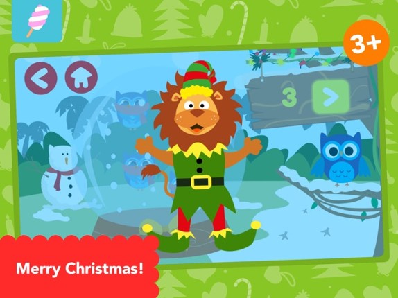 Math Tales - Christmas Time: Christmas Math in the Snowy Jungle screenshot