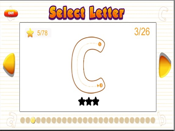 Santa Claus abc Small Alphabets Tracing Learning screenshot