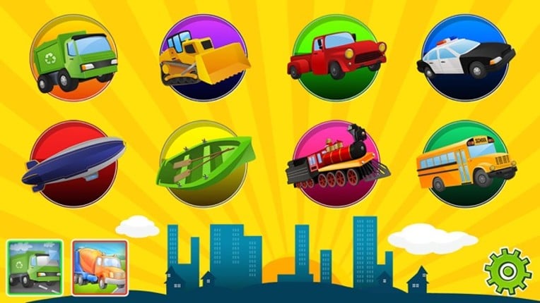 Trucks and Diggers Puzzles Games For Boys Lite screenshot