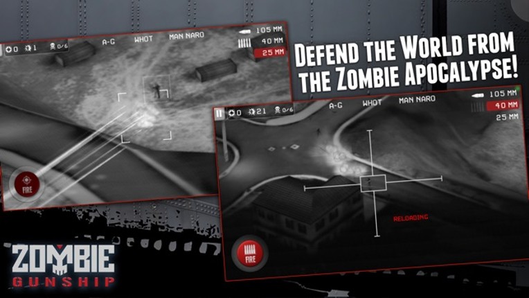 Zombie Gunship: Gun Down Zombies screenshot