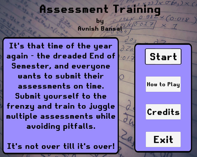 Games like Assessment Training