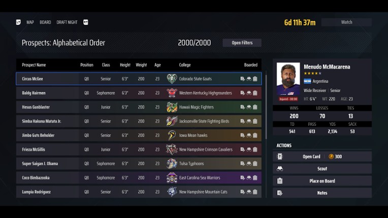 Draft Fever Bowl screenshot