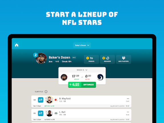 NFL Fantasy Football screenshot