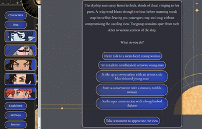 Starcrossed screenshot