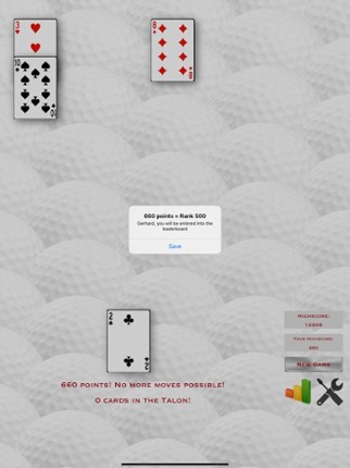 Golf Royal Solitaire screenshot